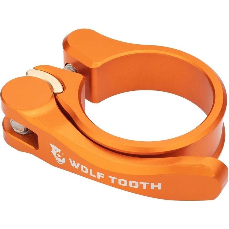 Wolf Tooth Seatpost Clamp 29.8Mm Quick Release Orange