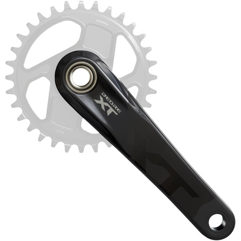 Shimano Deore XT FC-M8200 Crankset – 160mm, 1x, Direct Mount, Hollowtech II Hollow-Forged Crankarms, Black