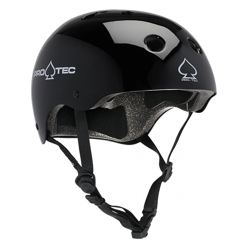 BMX Helmet Protec Classic Skate SM 21.3 to 22in (54 to 56 cm) Gloss Black BMX/Skate