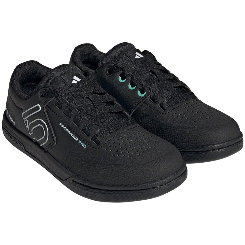 Five Ten Freerider Pro Flat Shoes – Womens Core BLK/Crystal White/Acid Mint 8.5