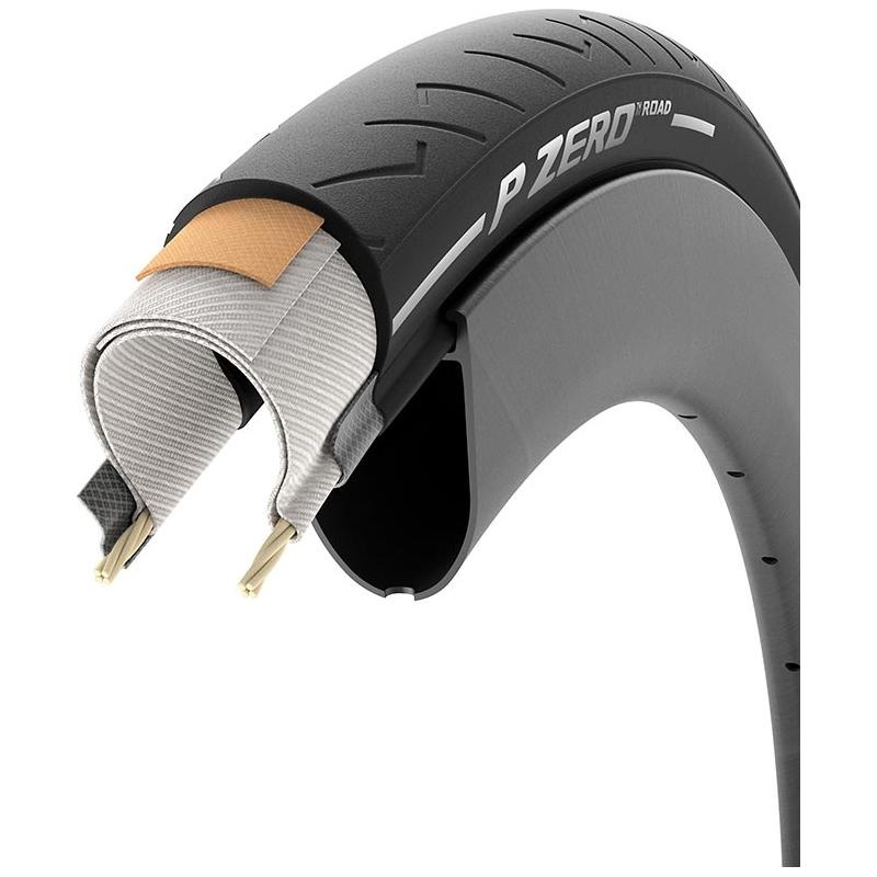 Pirelli PZero Road, Road Tire, 700x24C, Folding, Clincher, EVO, TechBELT, Black