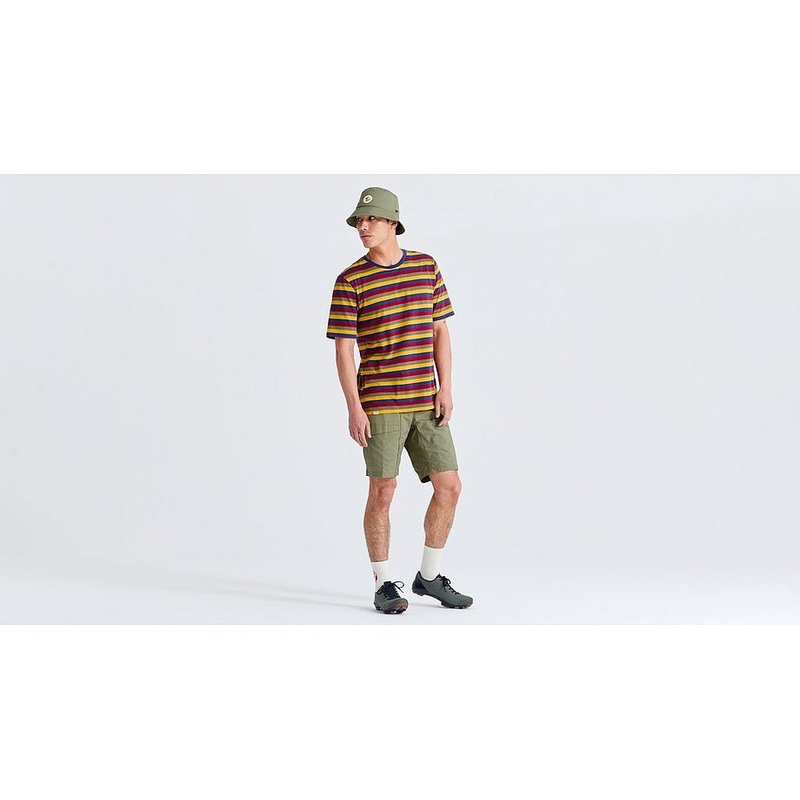Specialized s/f cotton striped tee ss men multi l