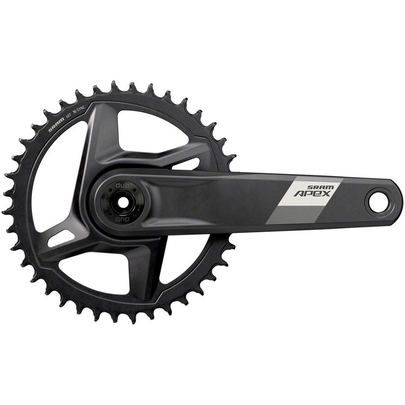 SRAM Apex 1 Wide Crankset – 170mm, 12-Speed, 40t, Direct Mount, DUB Spindle Interface, Black, D1