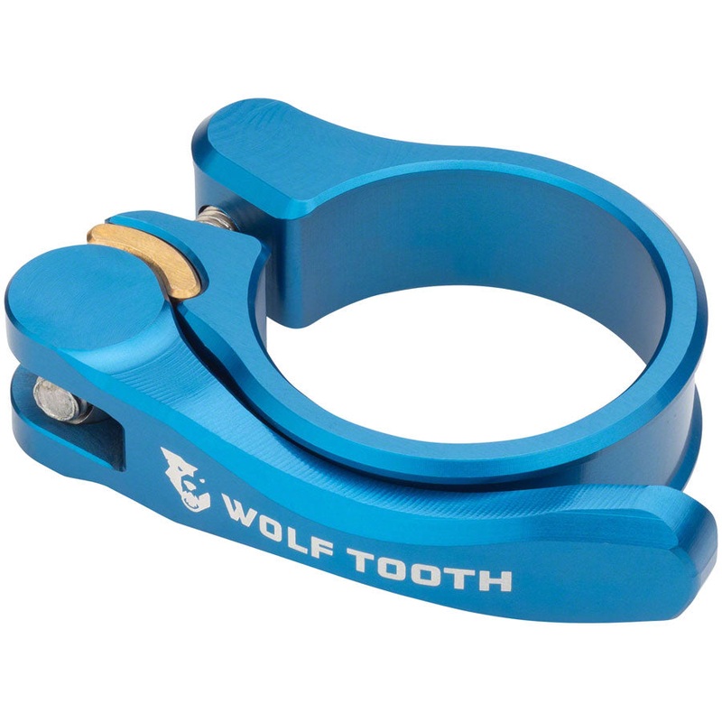 Wolf Tooth Components Quick Release Seatpost Clamp – 28.6mm, Blue