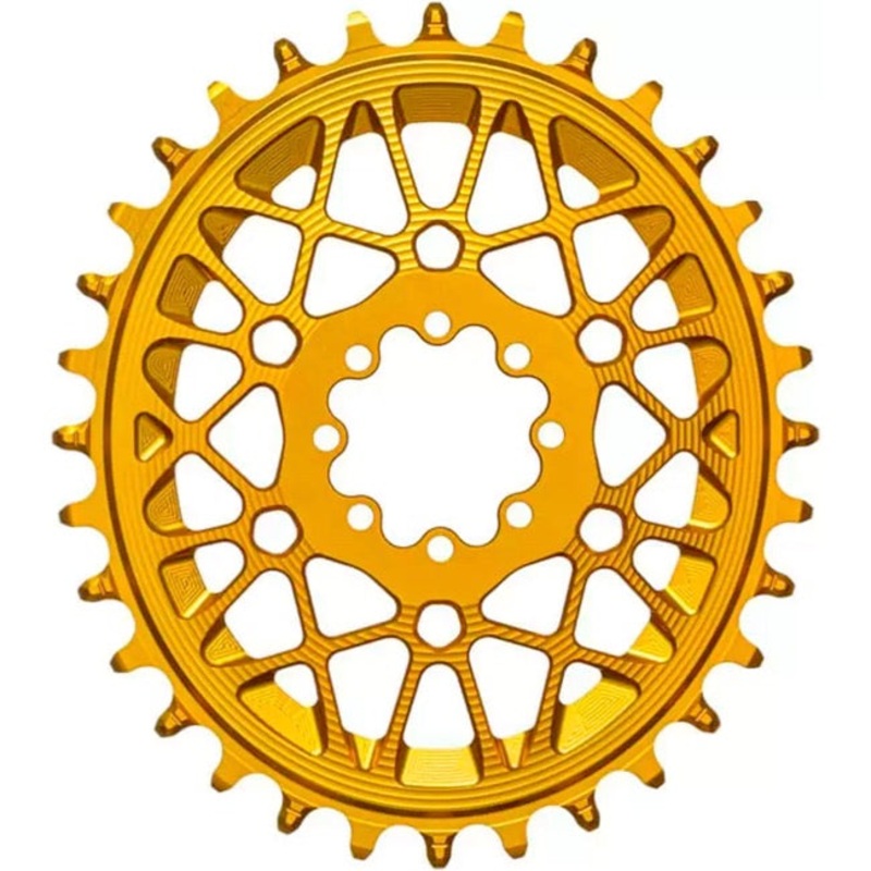 Absolute Black Oval SRAM T-Type DM 8-Hole Boost Chainring – Gold