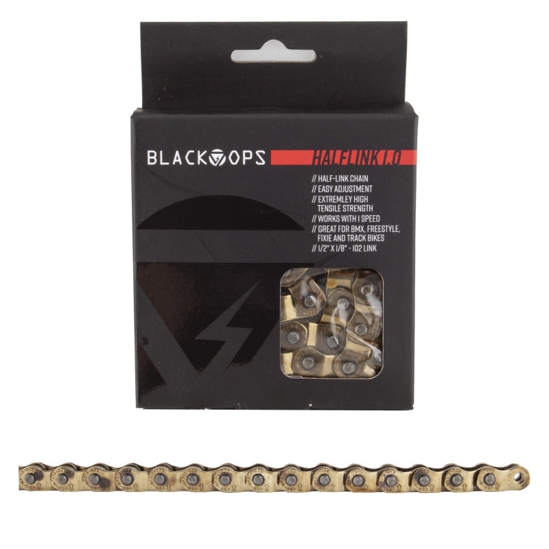 BlackOps HalfLink 1.0 Half-link Chain – Gold – 1/2″x1/8″