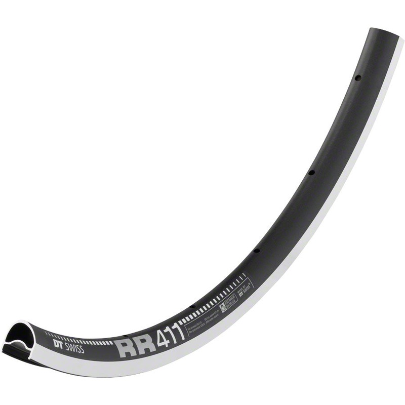 DT Swiss RR 411 Rim – 700 Rim Black 28H Asymmetric
