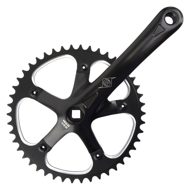 Origin8 Track/SS 175×46 103mm JIS Square Taper crankset black/black