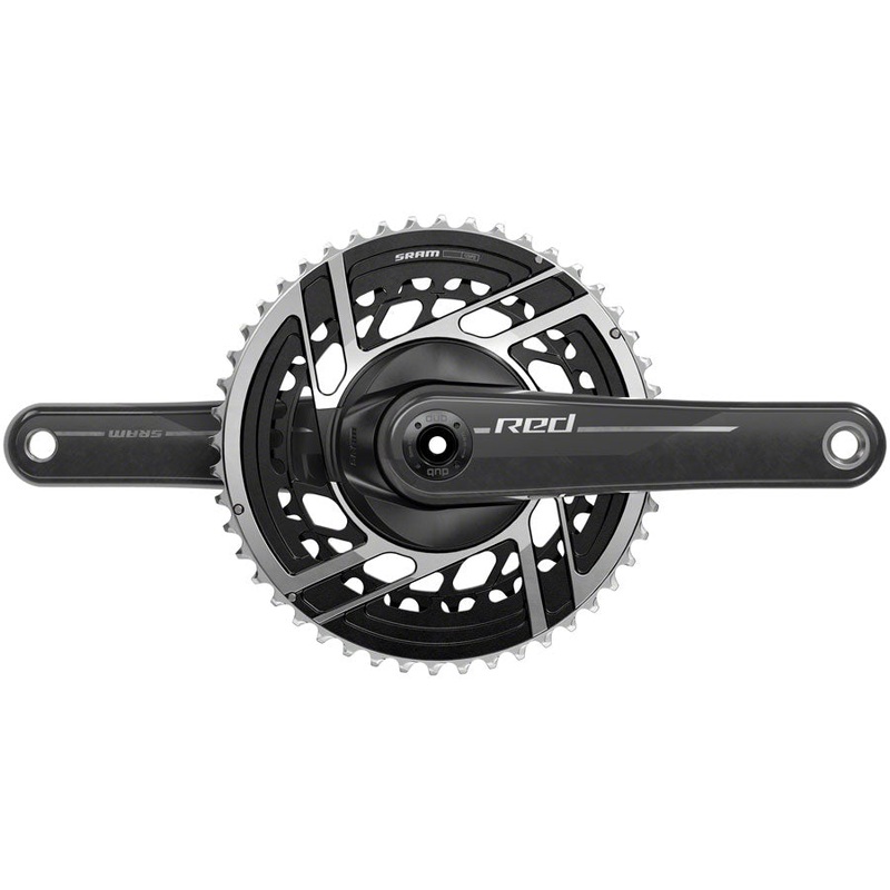 SRAM RED Crankset – 160mm, 2x 12-Speed, 46/33t, 8-Bolt Direct Mount, DUB Spindle Interface, Natural Carbon, E1