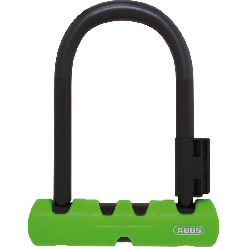 Abus Ultra 410 U-Lock – 3.9 x 5.5″ Keyed Black/Green Includes bracket