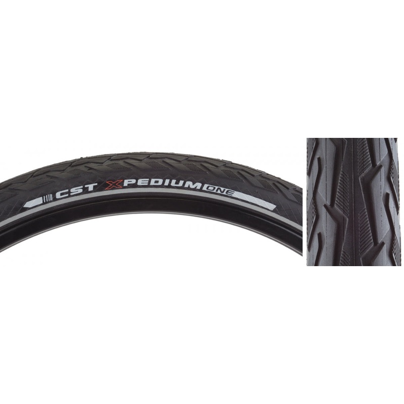 Cst Gravel Tire Premium Xpedium APL 700×35 Clincher Wire TPI 75 Black/Black Reflective TB90588400