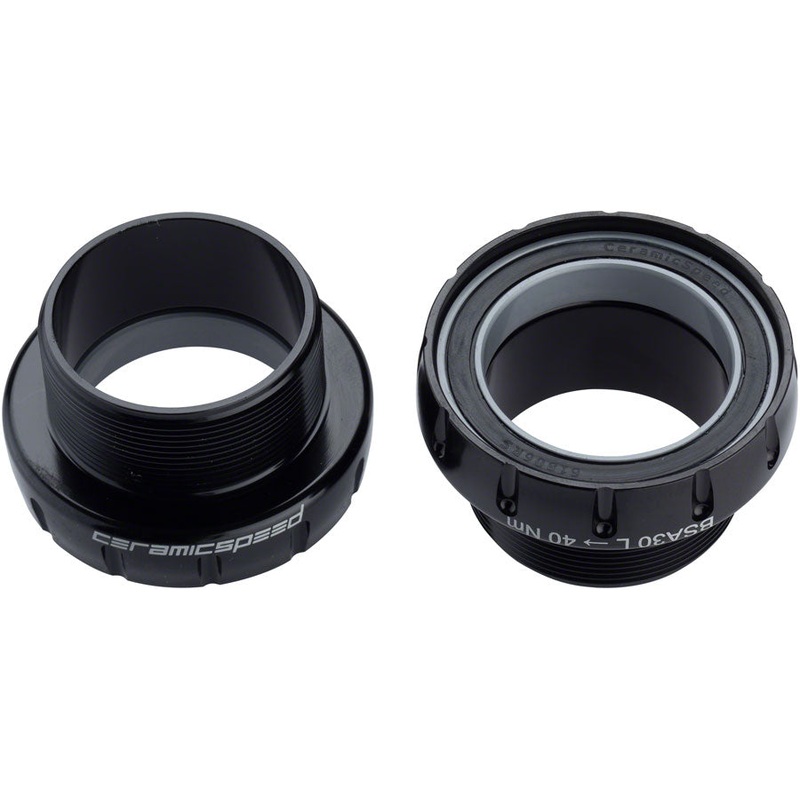 CeramicSpeed BSA30 MTB Bottom Bracket – BSA Thread, 30mm Spindle, Coated Races, Black
