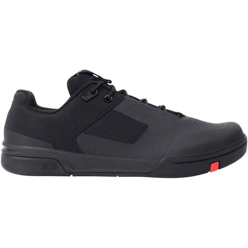 Crank Brothers Stamp Lace Men’s Flat Shoe – Black/Red/Black, Size 10