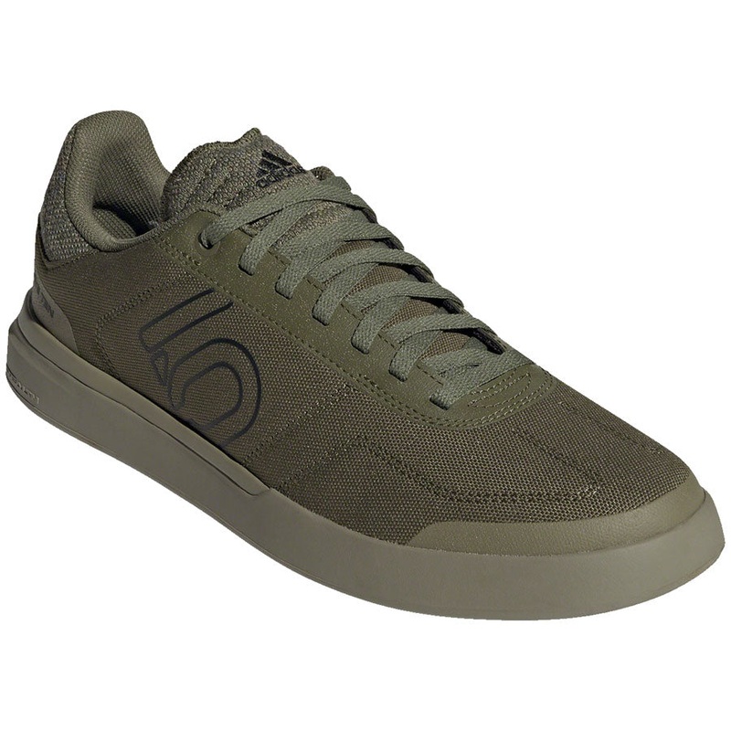 Five Ten Sleuth DLX Canvas Flat Shoes – Men’s, Focus Olive/Core Black/Pulse Lime, 11.5