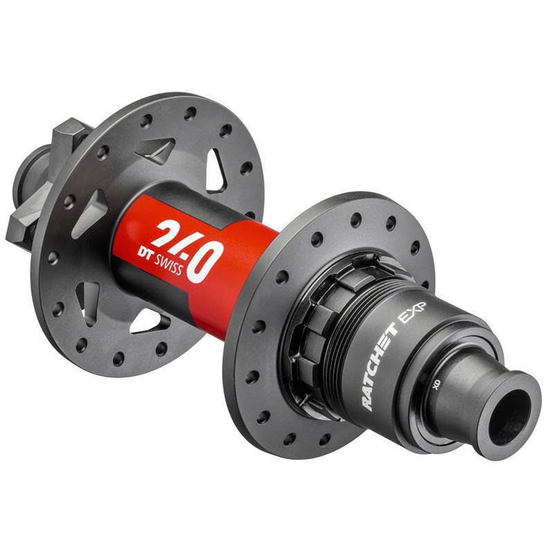 DT Swiss 240 EXP Rear Hub – 12 x 148mm 6-Bolt XD Black/Red 32H 36pt