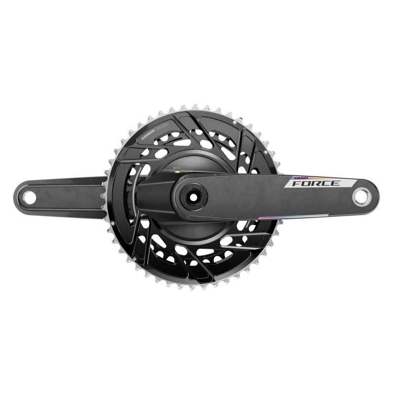 SRAM Force AXS Power Meter Crankset – 175mm 12-Speed 46/33t Thread Mount 8-Bolt PM Spider DUB Spindle Carbon E1