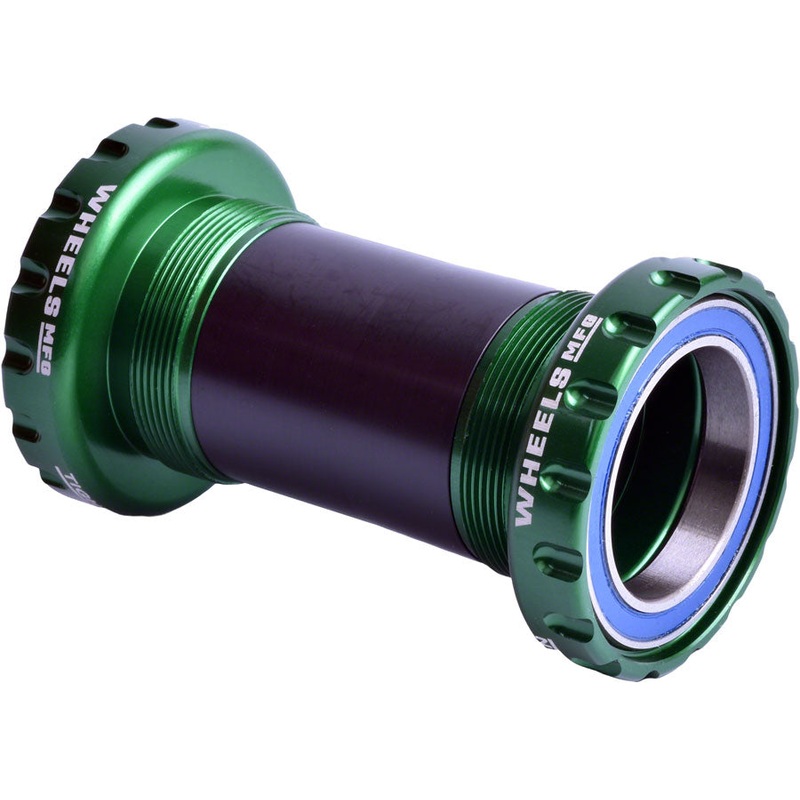 Wheels Manufacturing BSA Bottom Bracket – DUB Spindle, ABEC 3, Green