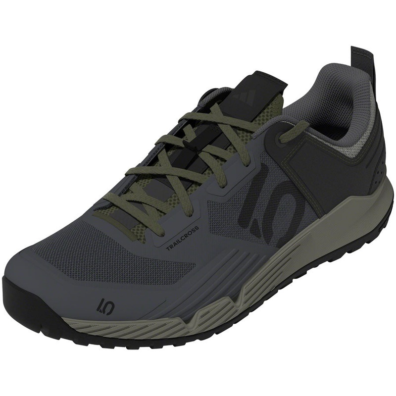 Five Ten Trailcross XT Flat Shoes – Mens Gray Six/Core BLK/Olive Strata 12.5