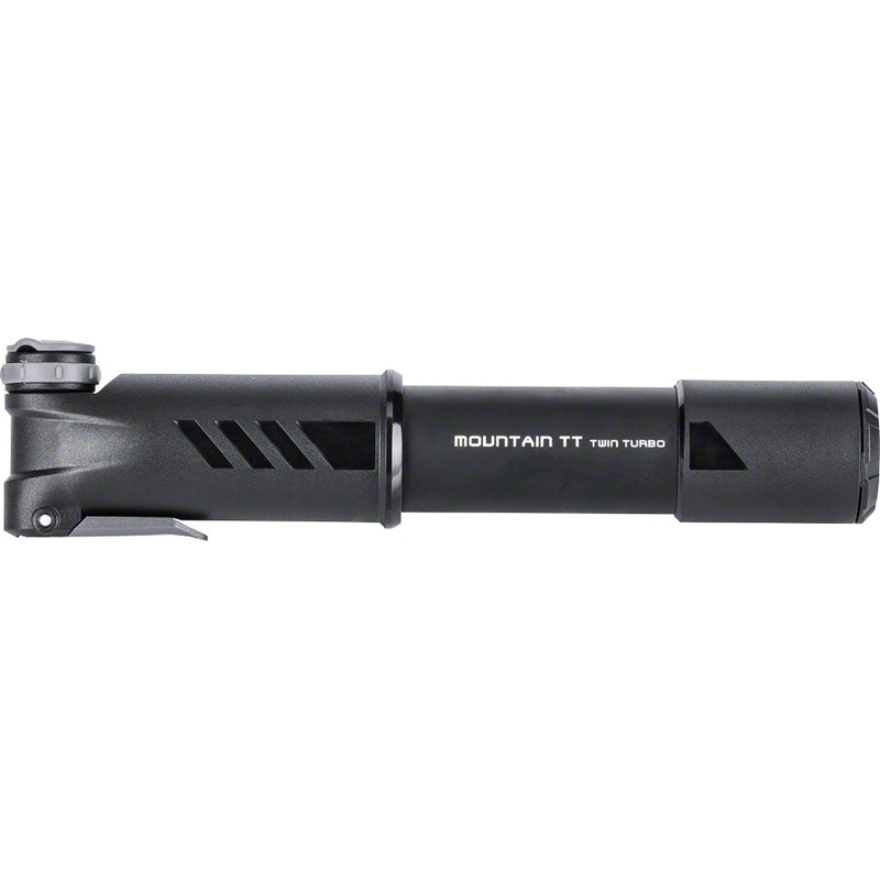 Topeak Mountain TT Twin Turbo Mini Pump – 120psi Black