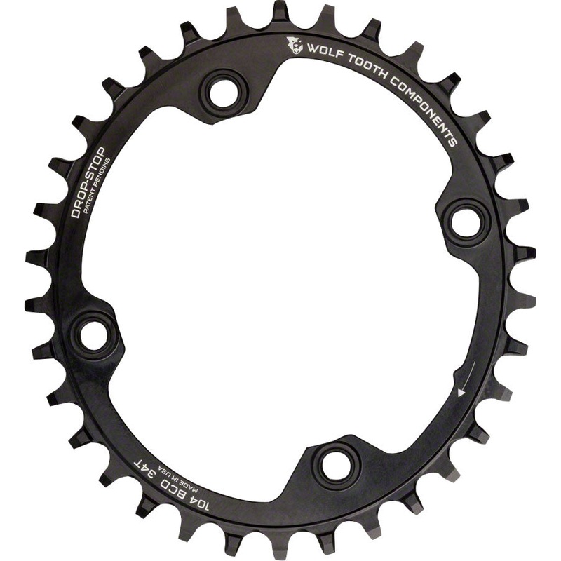 Wolf Tooth Components Elliptical Drop-Stop Chainring: 36T x 104