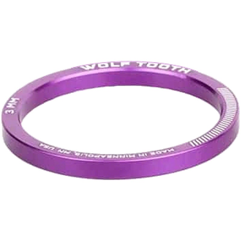 Wolf Tooth Precision Headset Stack Spacer – 3mm, Ultraviolet Purple, 1 pc.