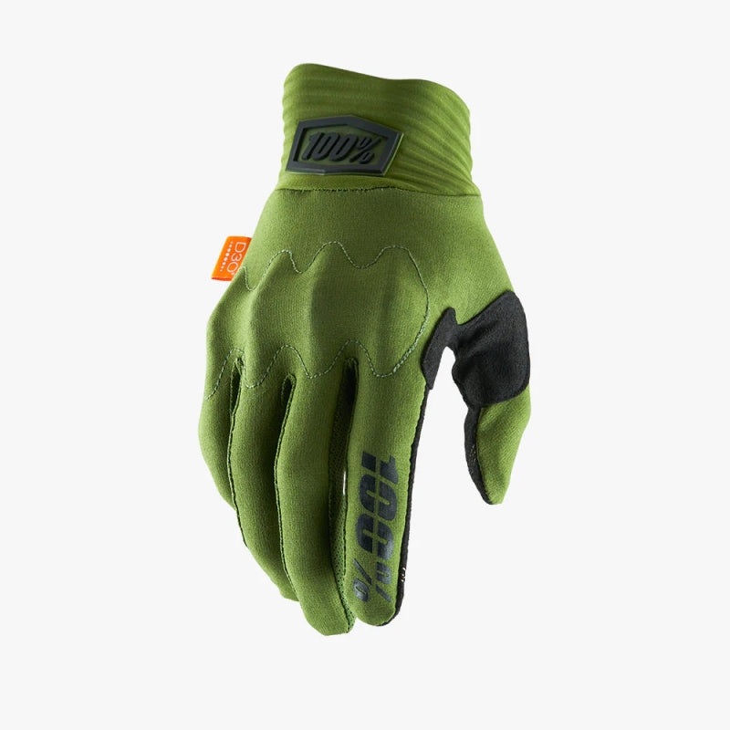 100% Cognito Gloves – Army Green/Black Full Finger Men’s Small
