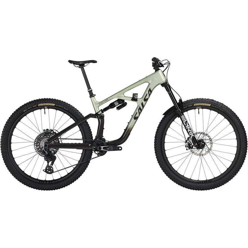 Salsa BLKthorn 145 C XO AXS Transmission Bike – 29″ Carbon CoffeeBLK / Sage Small