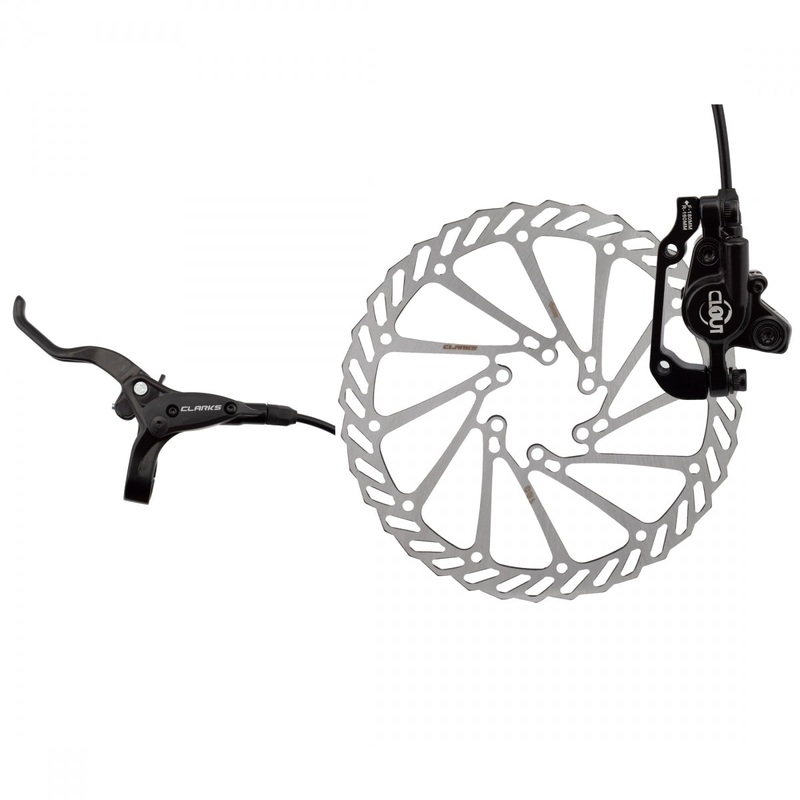Clarks Clout-1 Hydraulic Disc Brake Front Post/IS Mount 180mm Mineral Oil Black