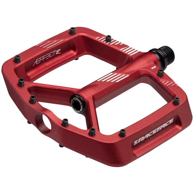 RaceFace Aeffect R Pedals – Platform, Aluminum, 9/16″, Red