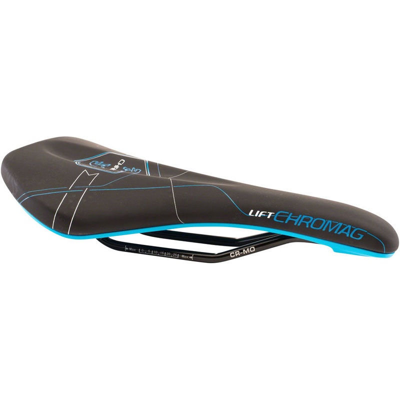 Chromag Lift Saddle Synth Top CrMo Rails – Black/Blue