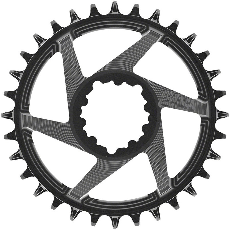 e*thirteen Helix R Chainring – 32t, 11/12-Speed, 3mm Offset, SRAM 3-Bolt DM, Black