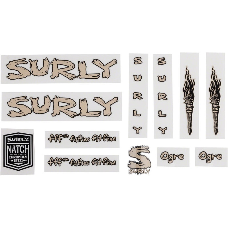 Surly Ogre Decal Set – Metallic Tan