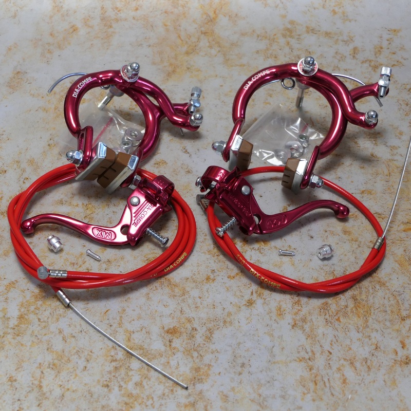 Dia-Compe MX890 / Tech-4 Complete Brake Kit Red