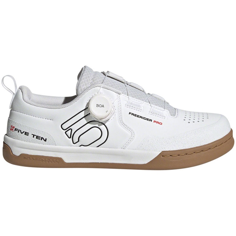 Five Ten Freerider Pro BOA Flat Shoes – Men’s, FTWR White/Core Black/Red, 11.5