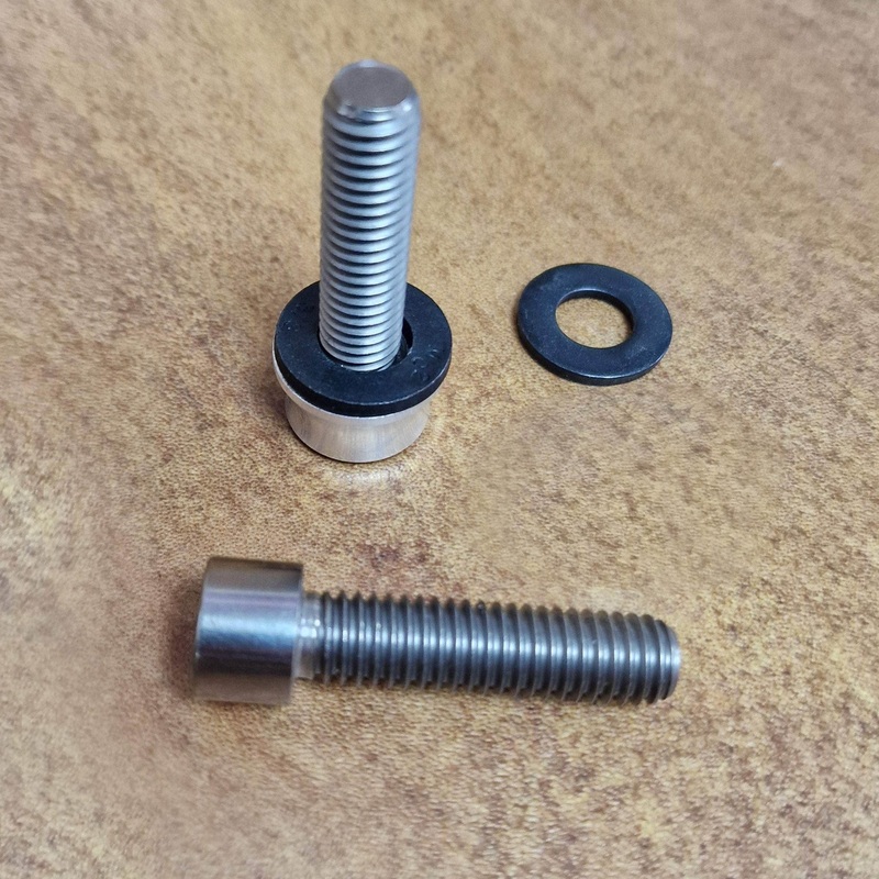 Profile Racing Titanium Hub Axle Bolts 10mm Pair