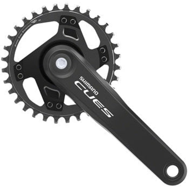 CUES FC-U4000-1 Crankset – 170mm 9/10/11-Speed 32t Riveted Square Taper JIS Spindle Interface BLK