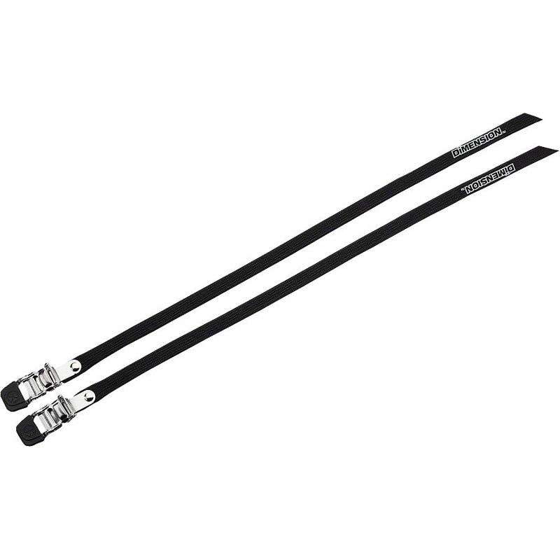 Dimension Nylon 440mm Pro Toe Straps Black Pair