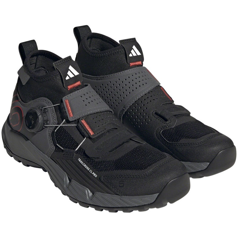 Five Ten Trailcross Pro Mountain Clipless Shoes – Womens Gray Five/Core BLK/Red 11