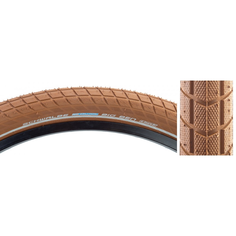 Schwalbe Big Ben Active Twin KGuard 26×2.15 Clincher Wire TPI 70 Black/Brn/Ref 11100558
