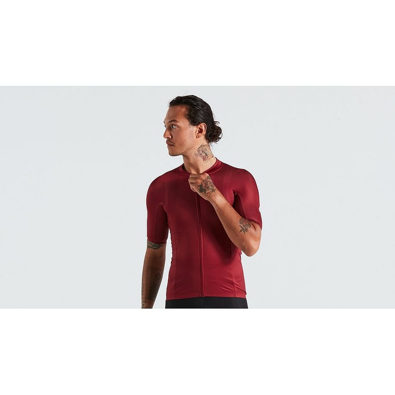 Specialized sl r logo jersey ss men maroon l