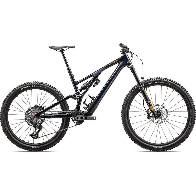 2025 Specialized Stumpjumper evo expert bike gloss dark navy / harvest gold s6