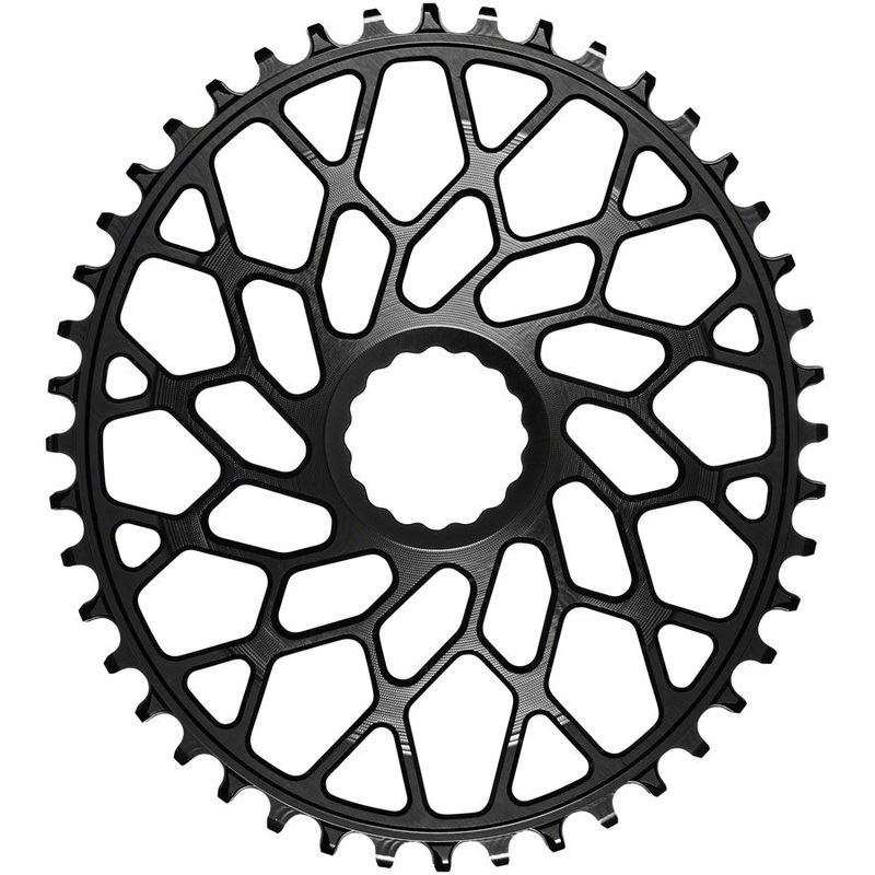 absoluteBLACK Oval Narrow-Wide Direct Mount Chainring – 48t CINCH Direct Mount 3mm Offset BLK