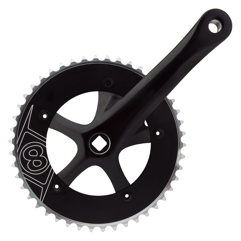 Single Speed 170×46 103mm JIS Square Taper crankset black/black