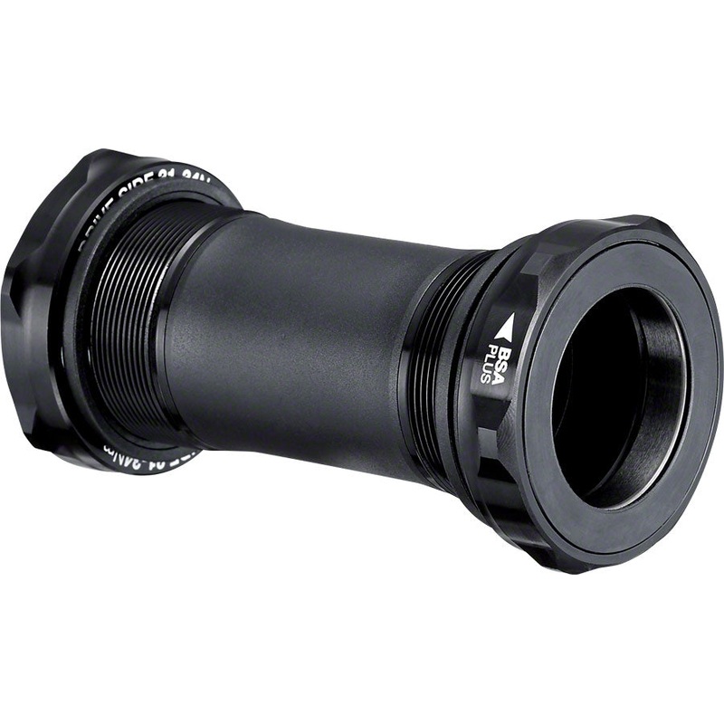 e*thirteen BSA Threaded Bottom Bracket – 68/73mm, For 30mm Spindle, Black