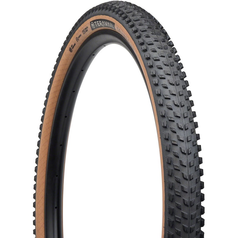 Teravail Drawpoint Tire – 29 x 2.4, Tubeless, Folding, Tan, Durable, Grip Compound