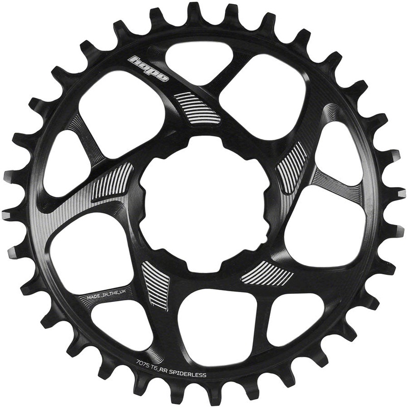 Hope Spiderless Retainer Chainring – 28t Hope Direct Mount R22 Black
