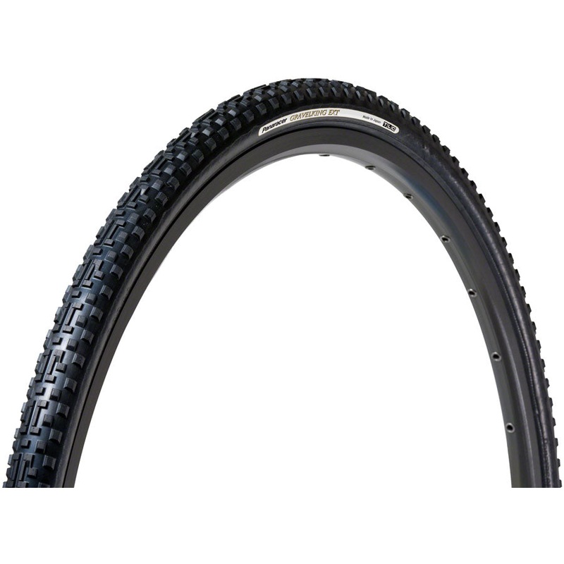 Panaracer GravelKing EXT Plus Tire – 700 x 33, Tubeless, Folding, Black/Black, ProTite Protection RF733-GKEXT-P-B