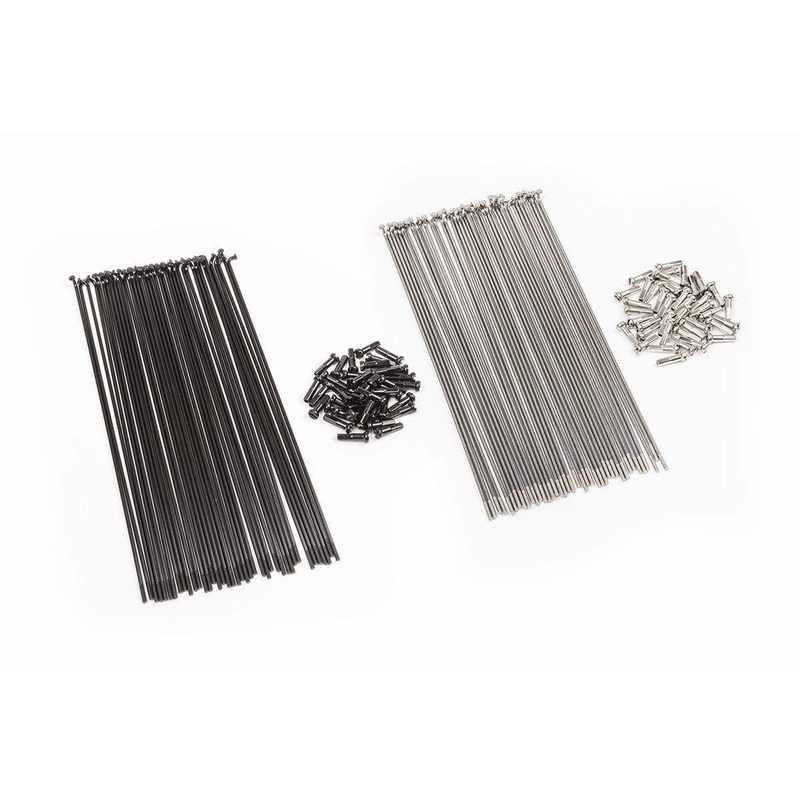 BSD Straight Gauge Spokes and Nipples 40 Pack