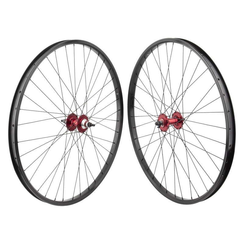 29″ SE Racing Dblocks Big Ripper Wheelset – Pair – 36H – Flip Flop – Black/Red
