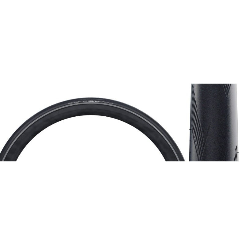 One Plus Tire – 700 x 28 Clincher Wire BLK/Reflective Performance Line SmartGuard Addix